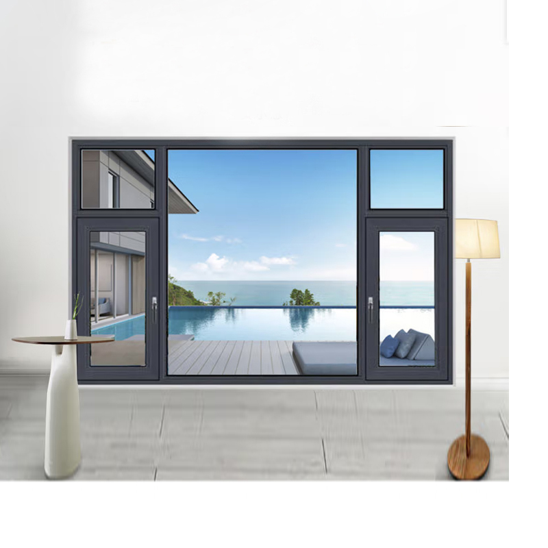 Aluminum window with broken bridge。