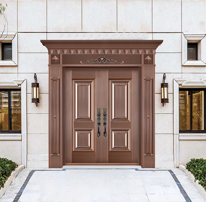 Copper door