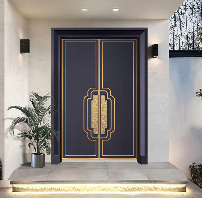Copper door