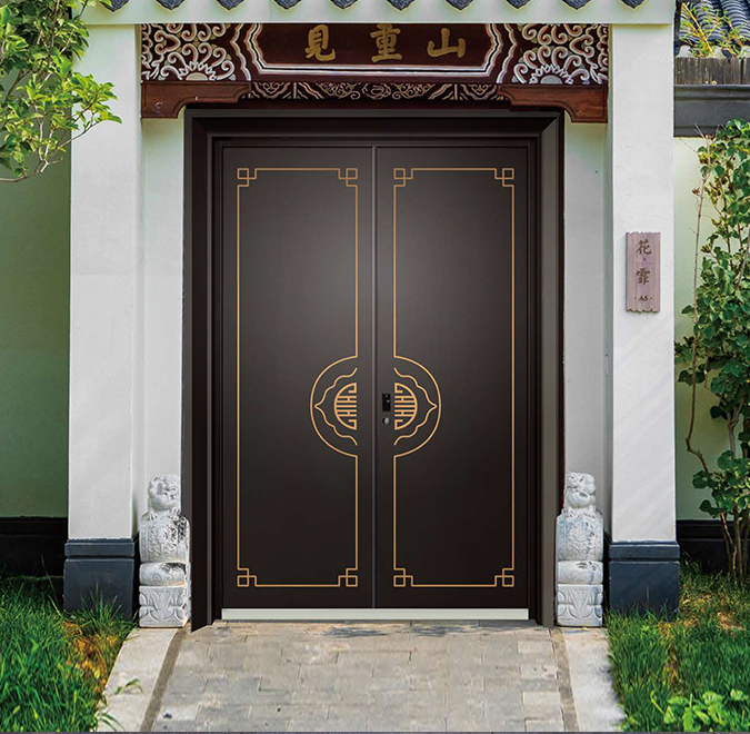 Copper door