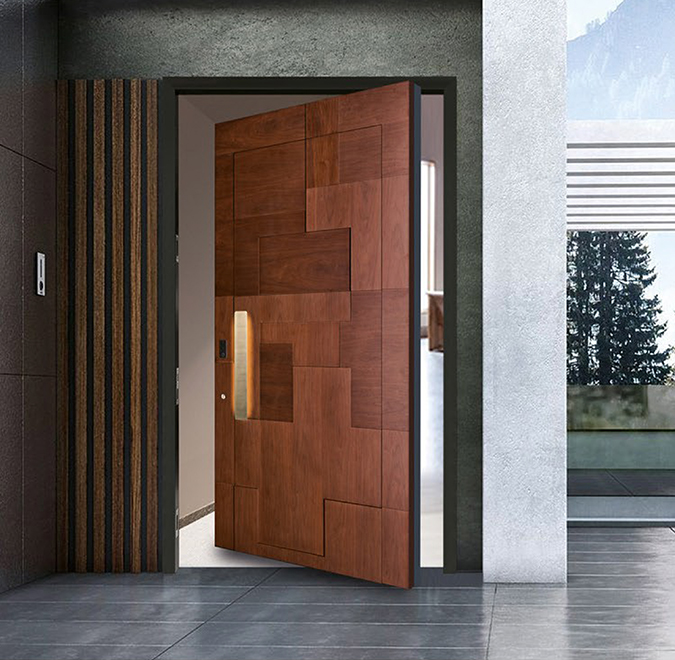 Intelligent entrance door