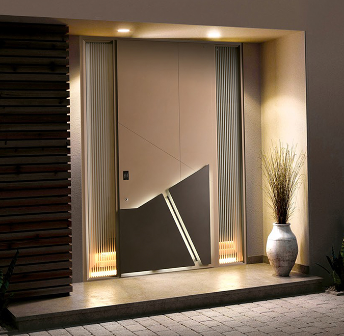 Intelligent entrance door
