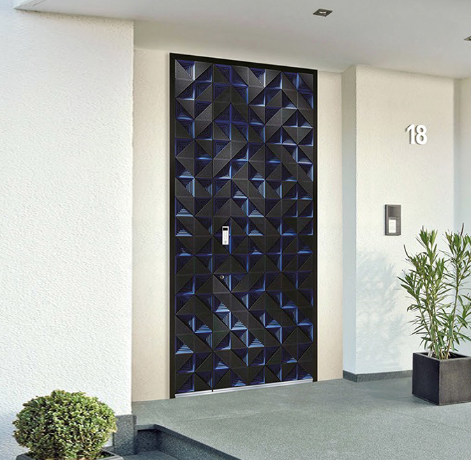Intelligent entrance door