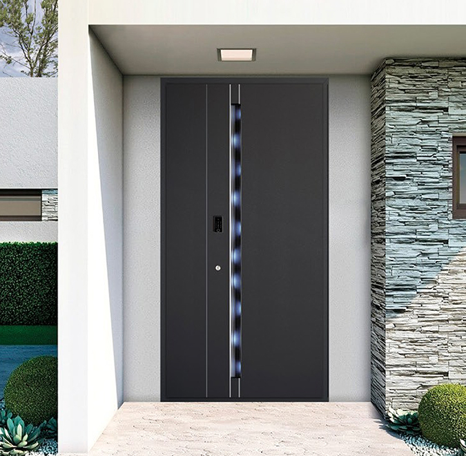 Intelligent entrance door