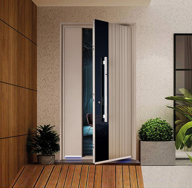 Intelligent entrance door