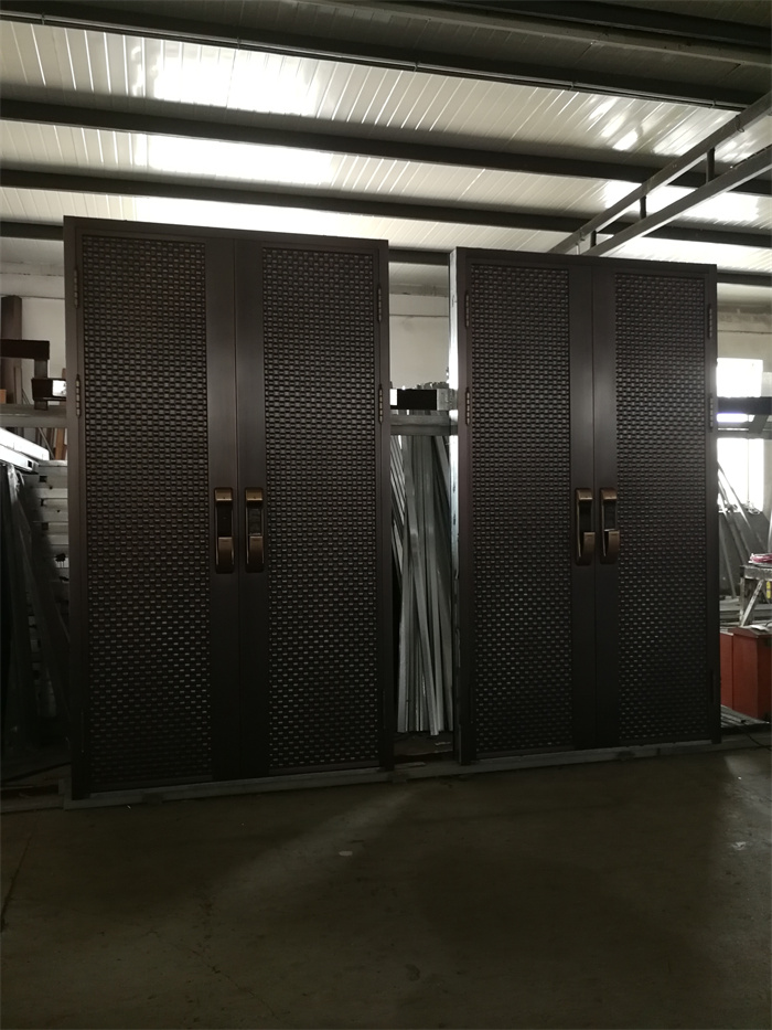 Copper bulletproof explosion-proof door