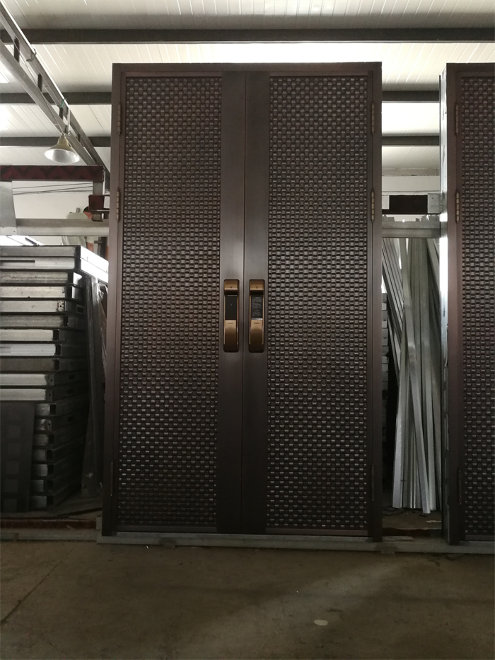 Copper bulletproof explosion-proof door